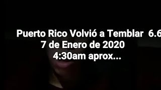 Terremoto De 66 En Puerto Rico 7Enero2020  Actividad Sismica En PR  Mshappiness [upl. by Klehm432]