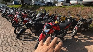 LEILÃO DE MOTOS SEMINOVAS RECUPERADAS DE FINANCIAMENTO [upl. by Mackie]