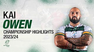 Kai Owen  Nottingham Rugby Club  Championship Highlights 202324 [upl. by Nosnar32]