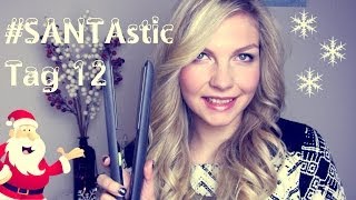 Locken mit dem Glätteisen  Tutorial  SANTAstic Tag 12 [upl. by Saalocin93]