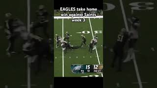 Eagles Interception to close out Saints  NFL week 3 Highlights [upl. by Zelten499]