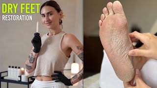 Making Dry Cracked Feet Like New After One Luxury Treatment [upl. by Laaspere]