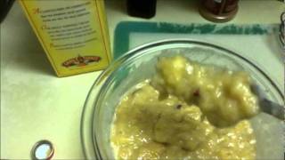 RECETA DE HELADO DE PLATANO CON NUEZ  HELADOS angycrisjavi [upl. by Nuahc]