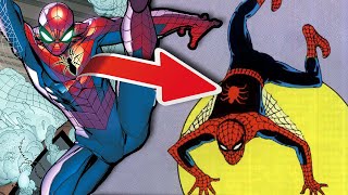 La evolución del traje de SpiderMan en los comics [upl. by Ynnavoj108]