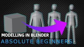 Tutorial Blender MODELLING For Absolute Beginners  Simple Human [upl. by Akemot]