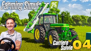 DEBUT DES FOINS  FARMING SIMULATOR 25  Carrière Suivie 4 [upl. by Aehcsrop291]