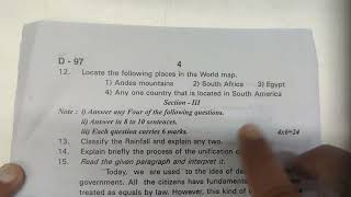 9th Class SOCIAL STUDIES SA1  QUESTION PAPER  EK BAAR DEKHLENA JAANE SE PAHLE [upl. by Ynohtnakram33]