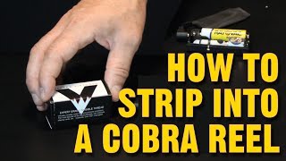 How to Strip Invisible Thread Into a Cobra Reel  WOW [upl. by Ahsieyk]