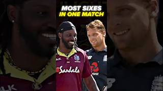 Record breaking sixes in cricket 😱 cricket chrisgayle josbuttlerbatting sixes engvswi [upl. by Templia]