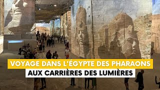 Voyage dans lÉgypte des pharaons aux Carrières des Lumières [upl. by Beaumont]