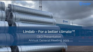 Lindab CEO Presentation at AGM 2021 [upl. by Tijnar]