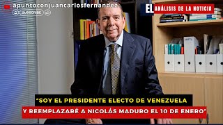 “Soy el presidente electo de Venezuela y reemplazaré a Nicolás Maduro el 10 de enero” [upl. by Levina]