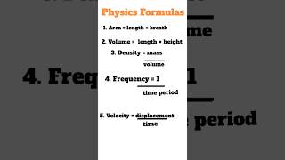 Physics Formulas [upl. by Naerol]