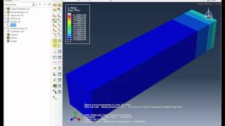 FEA  Abaqus  Stress wave propagation in a bar [upl. by Arrad]