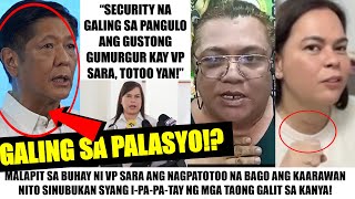 Matapos MANGANIB si VP SARA TESTIGO NAGSALITA NA TAO NA SASAKSAK kay VP GALING sa MALACAÑANG [upl. by Aettam]