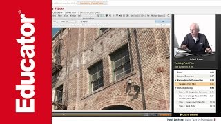 quotVanishing Point Filterquot  Adobe Photoshop CS6 with Educatorcom [upl. by Hogue]