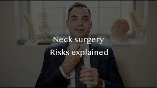 Risks of surgery on the neck  ACDF and cervical disc replacement [upl. by Cowden]