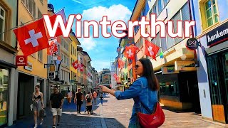 Winterthur Switzerland🇨🇭4K Walk through the old town of Winterthur4K Walking Winterthur [upl. by Atinrahs]