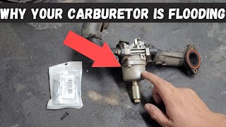 HowTo fix a FLOODING Carburetor on YOUR riding lawn mower lawn tractor [upl. by Lear]