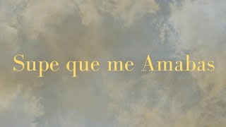 Marcela Gandara  Supe Que Me Amabas Letra [upl. by Nagiem]