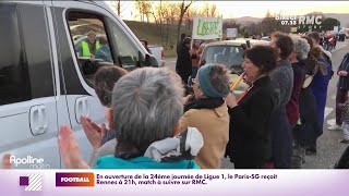 Convoi de la liberté  le cortège du sudest provoque des bouchons à Lyon [upl. by Assilam]