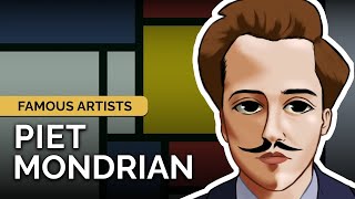 Understanding the Abstract Art of PIET MONDRIAN Artist Bio amp Speedpaint [upl. by Halladba548]