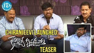 Chiranjeevi Launched Kousalya Krishnamurthy Teaser  iDream Filmnagar [upl. by Sabec]