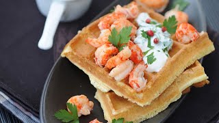 Recette  Gaufre aux écrevisses [upl. by Shepperd647]