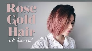 ROSE GOLD HAIR  howto amp demo [upl. by Nannaihr166]