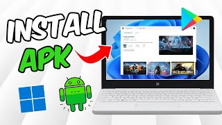 RunInstall APK Files on Windows 11 without Emulator  Get Play Store on PC [upl. by Morie]