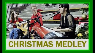 CHRISTMAS MEDLEY  Special Live Edition of Sara amp Lenka amp Andrej  vocal  piano  guitar  cajon [upl. by Eneroc989]