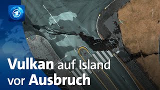 Vulkan in Island möglicherweise vor Ausbruch [upl. by Abehs761]