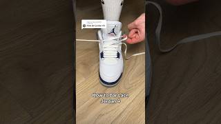 Jordan 4 Bar Lacing Tutorial with Strapz Laces⚡️😮‍💨 sneakers tutorial jordans [upl. by Mott]