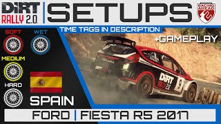 Ford Fiesta R5 2017  Spain SETUPS  DiRT Rally 20 [upl. by Netsoj]