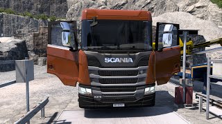 Euro Truck Simulator Scania R 370 Açılır Kapanır Kapılar [upl. by Scherle]