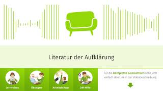 Literatur der Aufklärung einfach erklärt  sofatutor [upl. by Ardeth533]