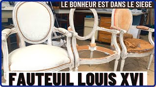 COMMENT rénover un fauteuil LOUIS XVI [upl. by Ahsad]