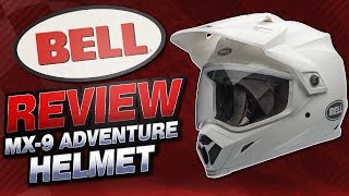 Bell MX9 Adventure Helmet Review from SportbikeTrackGearcom [upl. by Doolittle]