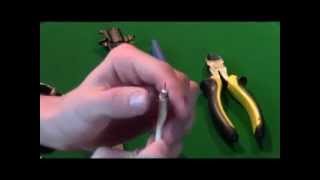 RG 6 Coaxial Cable Connections  How To Cut Strip amp Crimp Connector [upl. by Idoux]