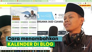 Cara menambahkan kalender di blog TUTORIAL PEMULA Part 2 [upl. by Sura]