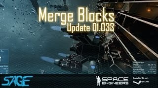 Space Engineers Merge Block Update 010333 [upl. by Humfried]