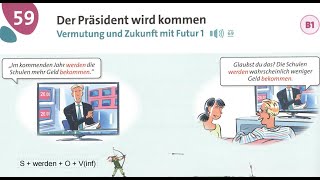 57dars  Grammatik Aktiv A1B1  Vermutung und Zukunft mit Futur I [upl. by Enileuqcaj]