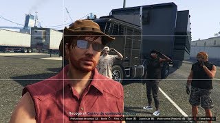 GTA 5  Trafico de Armas  Misión quotAl Descubiertoquot  Todos contra el Trailer [upl. by Rehttam205]