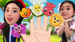 Flowers Finger Family  Nursery Rhymes  DoReMi Kids Songs [upl. by Witty]