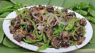 RECETTE  HARICOTS VERTS AUX GESIERS  ILE DE LA REUNION [upl. by Ekeiram]