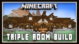 Minecraft Triple Build  Bathroom Bedroom amp Sitting Room Scarland House Build part 15 [upl. by Vevine]