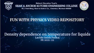 Density dependence on temperature for liquids [upl. by Ainecey257]