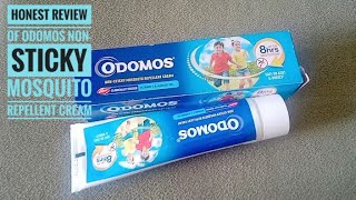 Honest Review of Odomos NonSticky Mosquito Repellent Cream [upl. by Alleras]