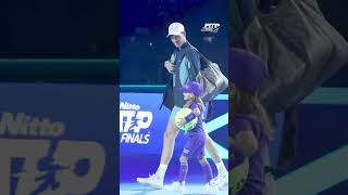 La piccola Francesca scopre che accompagnerà Jannik Sinner in campo alle ATP Finals 2024 🦊❤️🥲 [upl. by Zeke]