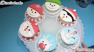 P3  Amazing christmas cake decorating compilation noel cake  Dieulinhcake [upl. by Kenta]